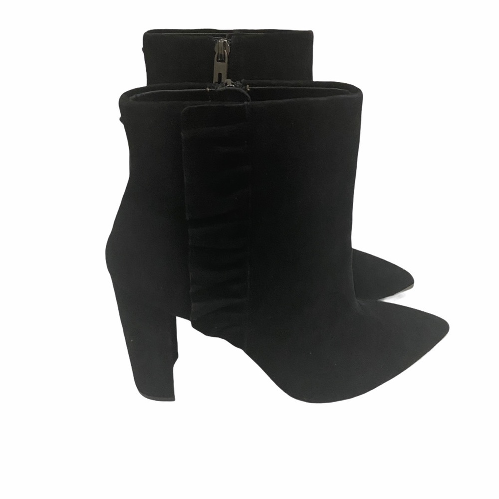Ted Baker London Frillis Black Boot Ruffle Sz 40.5 - Picture 4 of 11